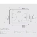 GRASERA INPLAST RECTANGULAR C/MANIJA (SERIE 5)