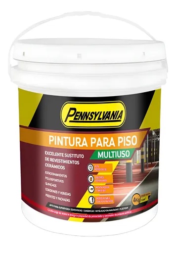 x 4 Lt. PINTURA P/PISO PENNSYILVANIA BLANCA