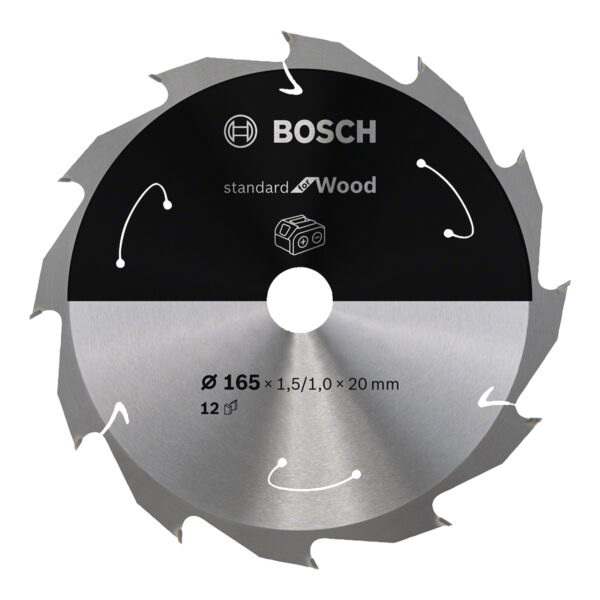 DISCO WIDIA P/MADERA 165mm. x12d.  BOSCH 2608 837 684