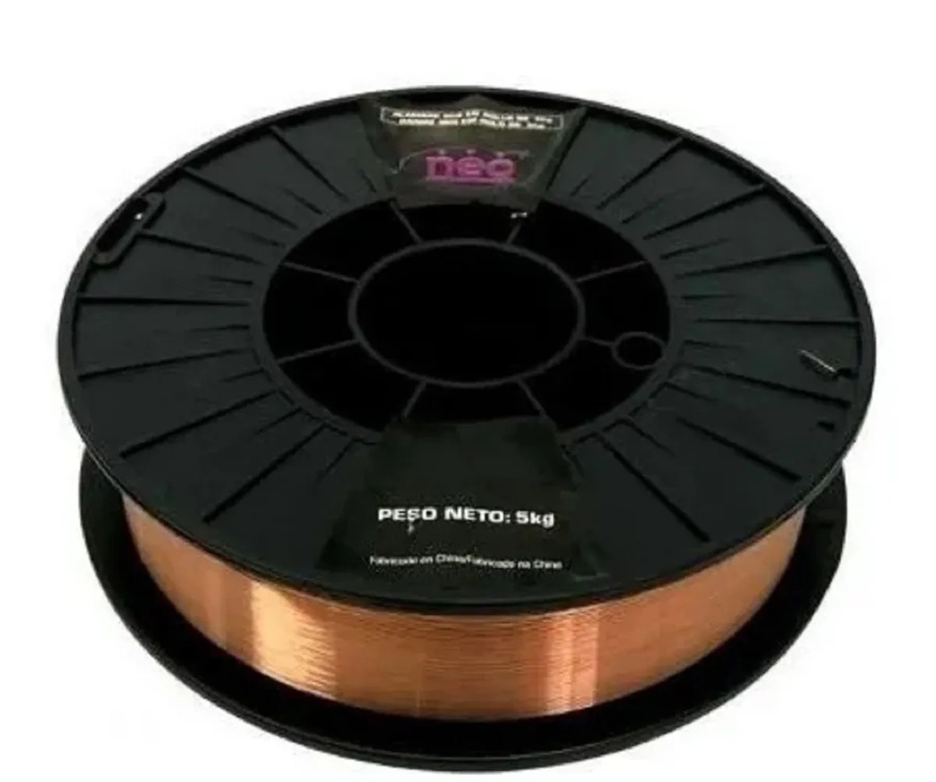 ROLLO ALAMBRE MIG C/FLUX 0,8mm. 5 Kg. NEO