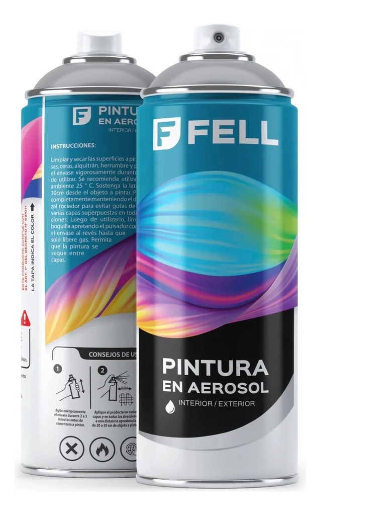 PINTURA EN AEROSOL NEGRO BRILLANTE FELL 400ml.39