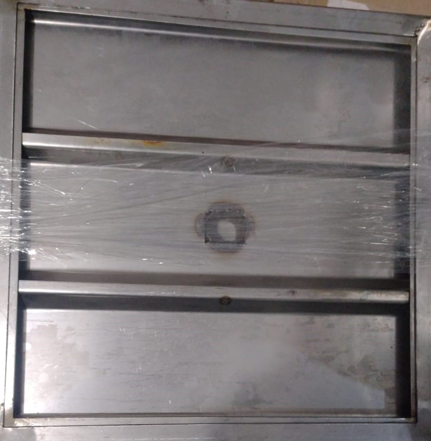 TAPA y MARCO ACERO INOX. 40X40