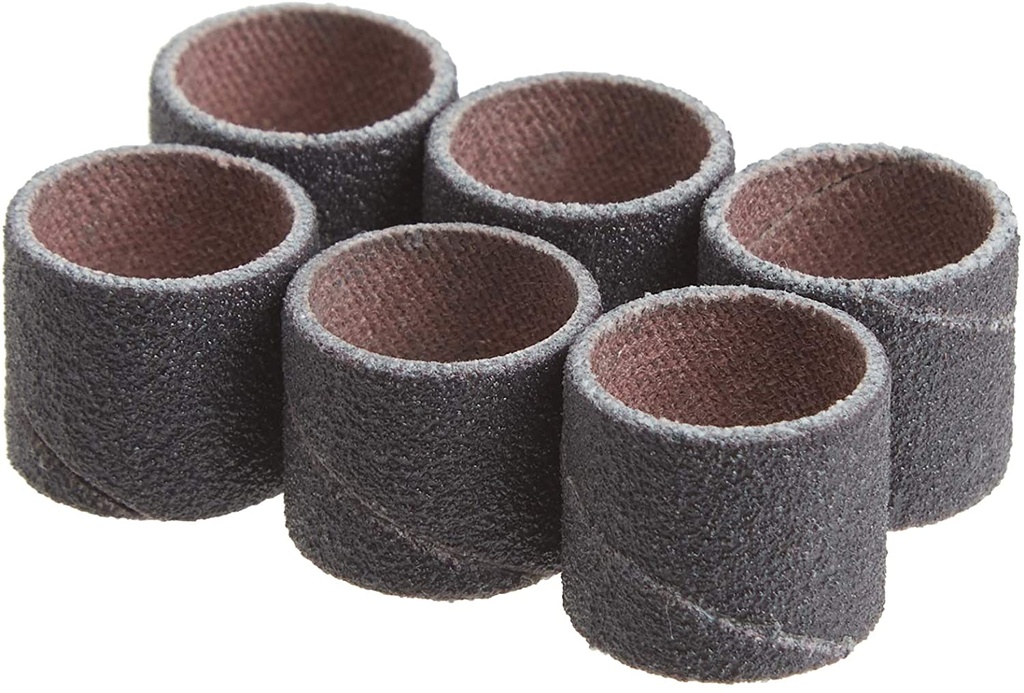 Kit 6 Lijas CilÌndricas 1/2" Gr.120 Dremel 432