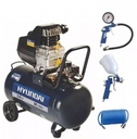 Compresor Hyundai 50 Lts 2hp + Kit De Pistolas y Manguera